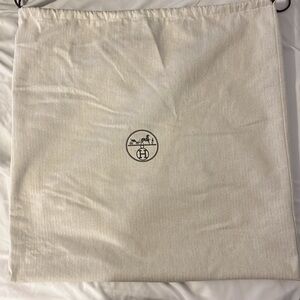 Hermès Beige Fabric Dust Bag - Pillow Size